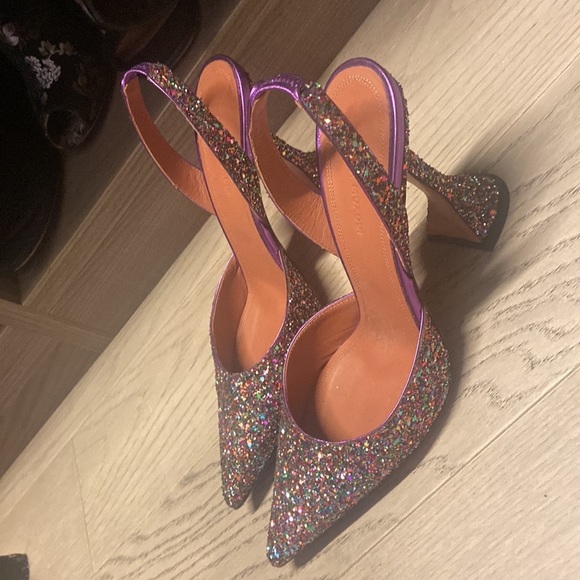 Amina muaddi glitter Holli pumps - Picture 3 of 5